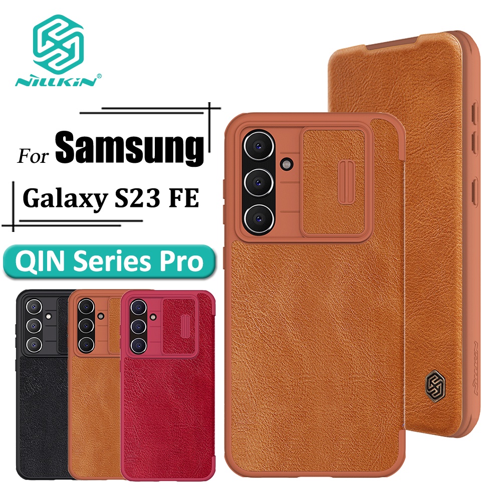 Nillkin เคสหนัง ฝาพับ หรูหรา พร้อมช่องใส่บัตร กันกระแทก สําหรับ Samsung Galaxy S23 FE