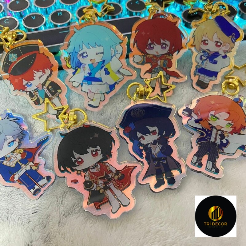Ensemble Stars อะนิเมะพวงกุญแจผู้หญิง Sena Izumi Shino Hajime Leo Key Chain Man อะคริลิค Kawaii