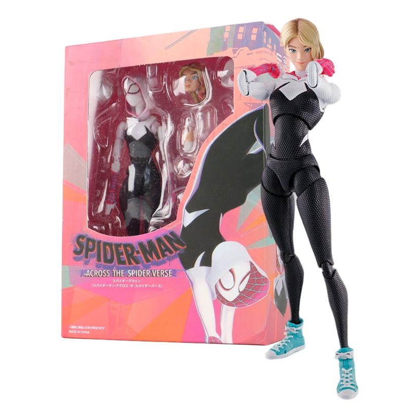 โมเดลฟิกเกอร์ Spider-Man S.H.Figuarts Spider-Gwen ของเล่นสะสม สําหรับเด็กผู้ชาย