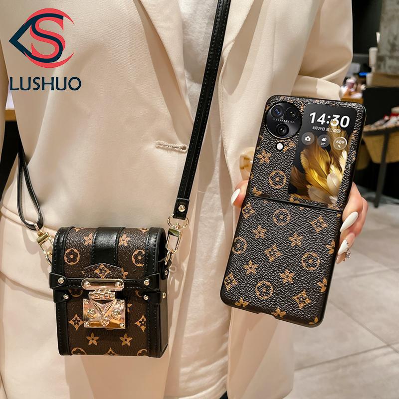 Lushuo เคสโทรศัพท์มือถือ แบบฝาพับ ปิดด้านหลัง จี้รูปหัวใจ แฟชั่น สําหรับ OPPO Find n3 N2 findn2 3 Find N2 n3