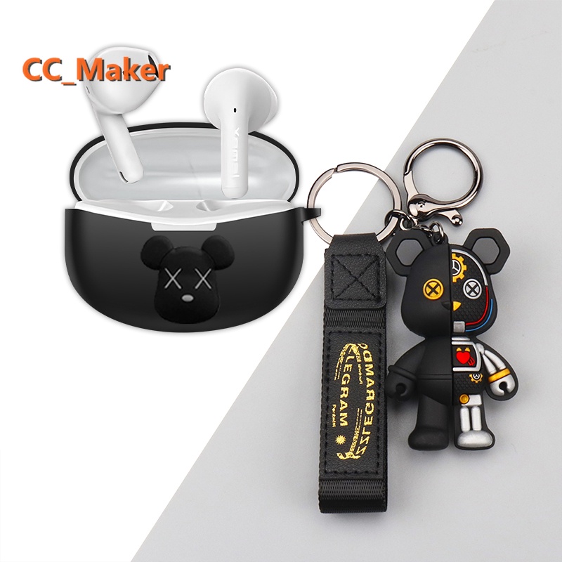 For EDIFIER X2S Case Creative Astronaut Cartoon Dinosaur Keychain Pendant EDIFIER X3S Silicone Soft 