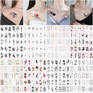 [YU ] สติกเกอร์รอยสักชั่วคราว กันน้ํา ติดทนนาน สไตล์มินิมอล