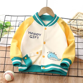 พร้อมส่ง เสื้อกันหนาวเด็ก คาร์ดิแกน ผ้าสำลี เนื้อผ้าหนานุ่ม มีกระดุมหน้า WT04