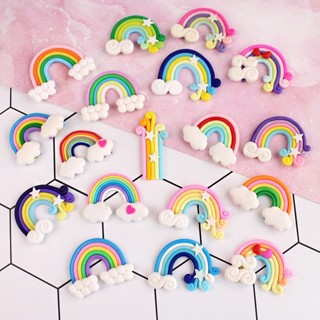 พร้อมส่งในไทย🍰🎂 ป้ายปักเค้ก  ท็อปเปอร์เค้ก รูปเมฆและสายรุ้ง …