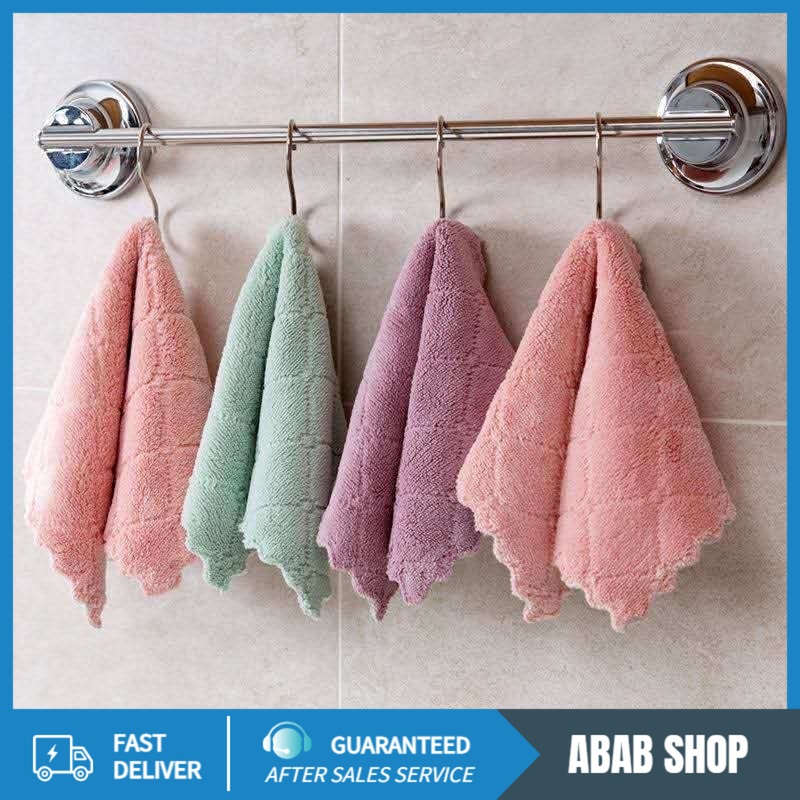 ผ้าขี้ริ้ว ผ้าเช็ดโต๊ะ เนื้อผ้าซับน้ำดี ซึมซับน้ำได้ดี 25 * 25 cm ราคา ถูกที่สุด ดีลบีเคเค รูปภาพหลัก