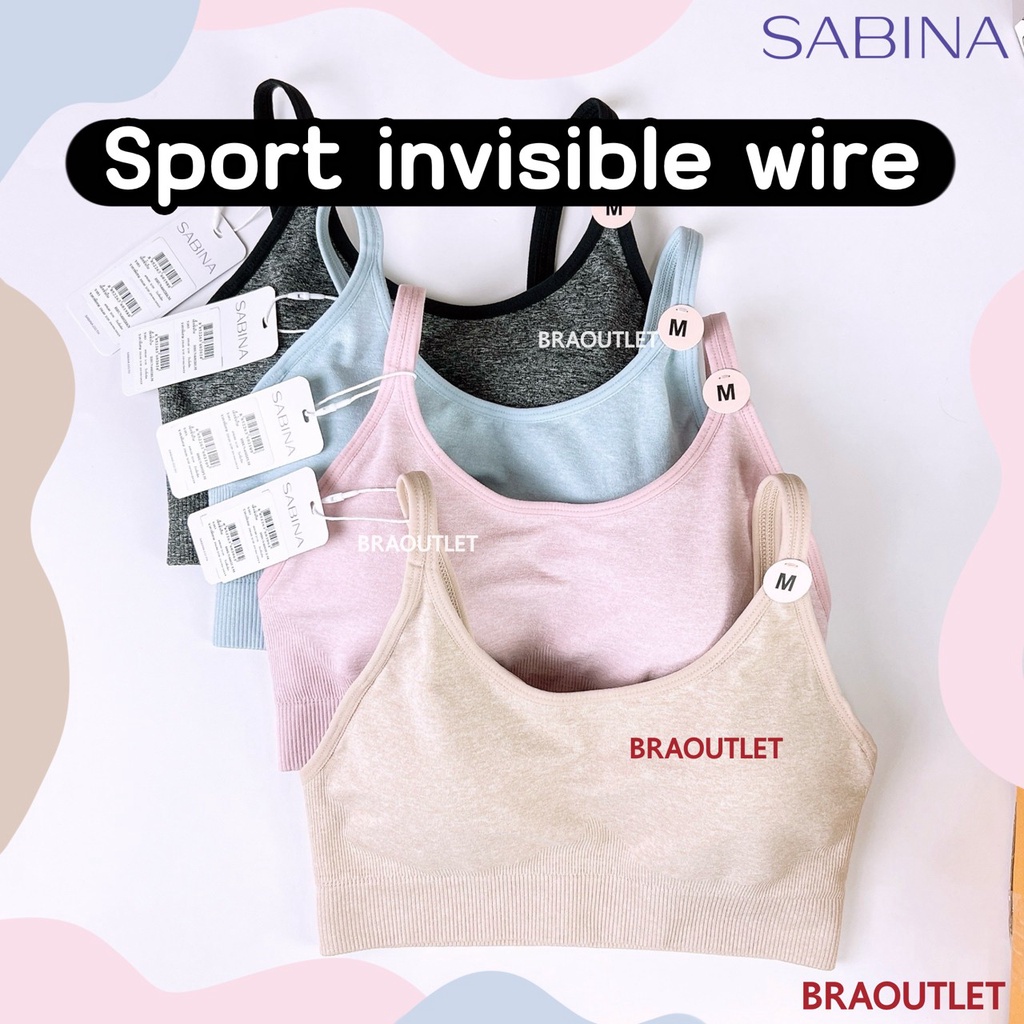 {{*** ลดเพิ่ม กดรับโค้ด ***}} SABINA เสื้อชั้นใน Invisible Wire สวม (ไม่มีโครง) ใส่สบาย - 4002