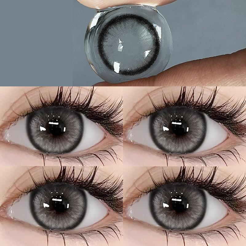 【2ชิ้นลด20% 3ชิ้นลด30%】【 -100°-600°】Midroo ค่าสายตาสั้น คอนแทคเลนส์ค่าสายตาสั้นสีธรรมชาติ Mirage -14.5mm