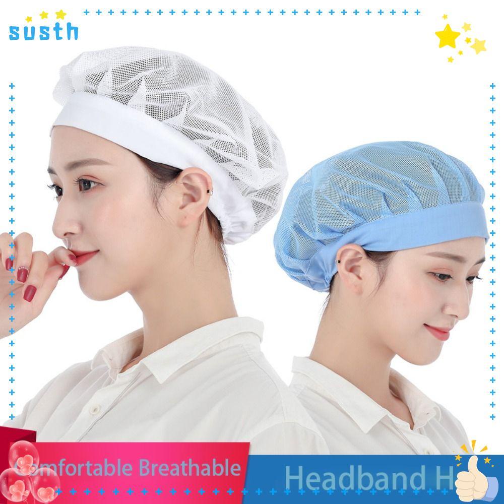 Susth หมวกเชฟ หมวกคลุมผม สําหรับทําอาหาร