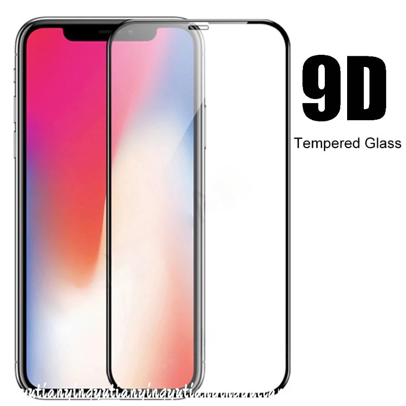 ฟิล์มกระจกนิรภัยกันรอยหน้าจอ 9D สีดํา สําหรับ IPhone 15 11 12 14 13 Pro Max 7Plus 8Plus XR X XS Max 15 7 6 6S 8 Plus