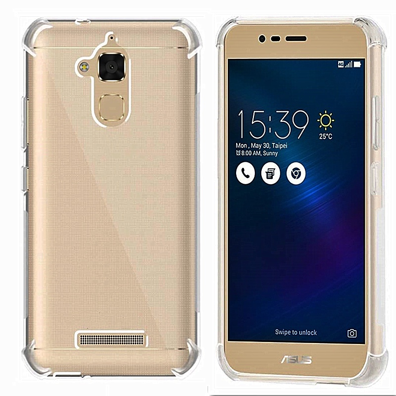 เคสโทรศัพท์มือถือ ซิลิโคนนิ่ม แบบใส เสริมมุมสี่มุม สําหรับ ASUS ZenFone 3 Max ZC520TL X008D X008DA X