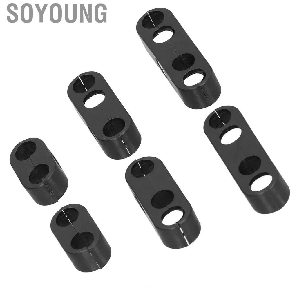 Soyoung 7 มม./8 มม.รถ Spark Plug สายไฟ CLAMP แยกสายจุดระเบิดสายประแจทนอุณหภูมิสูงสีดำ - รูปที่ 6