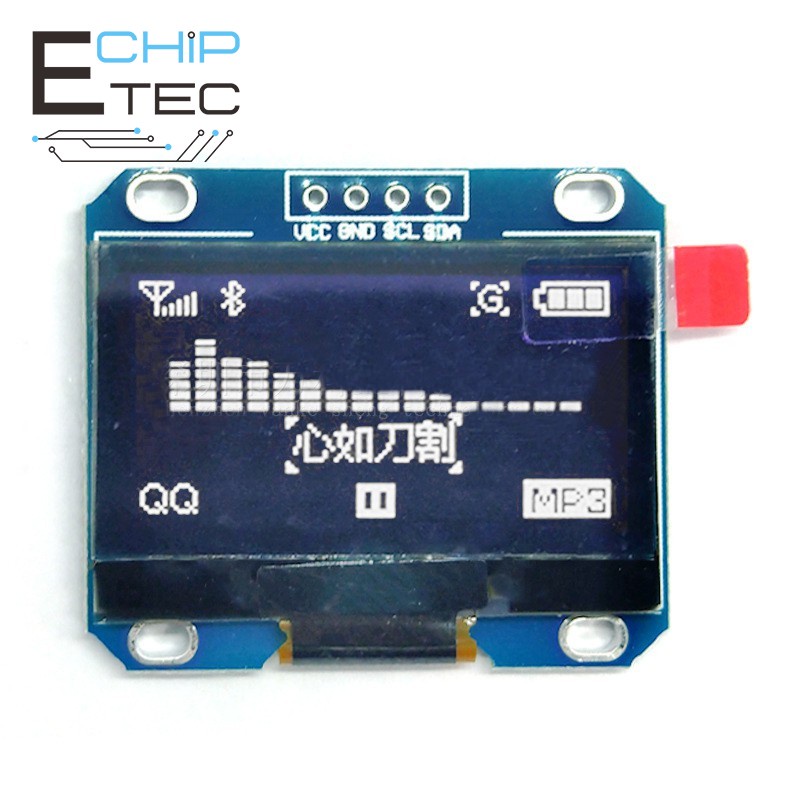 1PCS โมดูลแสดงผลสีขาวอนุกรม OLED IIC ขนาด 1.3 นิ้ว 128X64 I2C SH1106 12864 แผง LCD