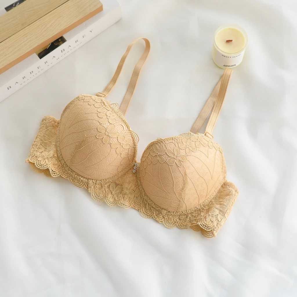 Daisy 008 บราลูกไม้มีฟองน้ำมีโครง คัพ AB อก 32-38 thumbnail 8