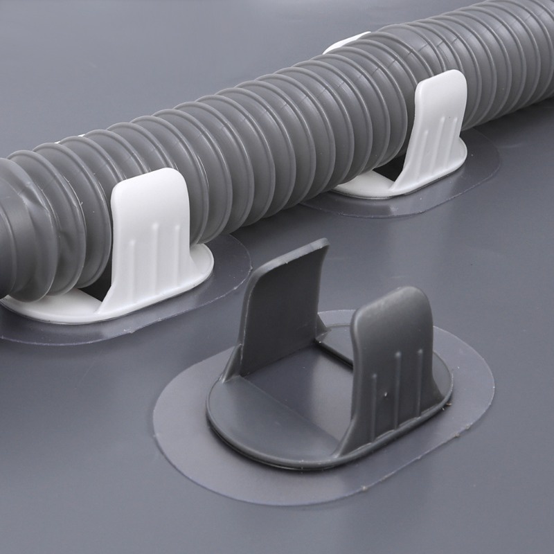 แคลมป์ท่อระบายน้ํา แบบติดผนัง มีกาวในตัว ทนทาน สําหรับเครื่องซักผ้า ห้องน้ํา - รูปที่ 3