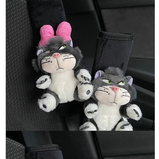Hot selling new models Hamburger Bow Lucifer Zhuaimao Safety Belt Decoration Shoulder Sleeve Protective Cover Decoration Car Supplies Cute car interior