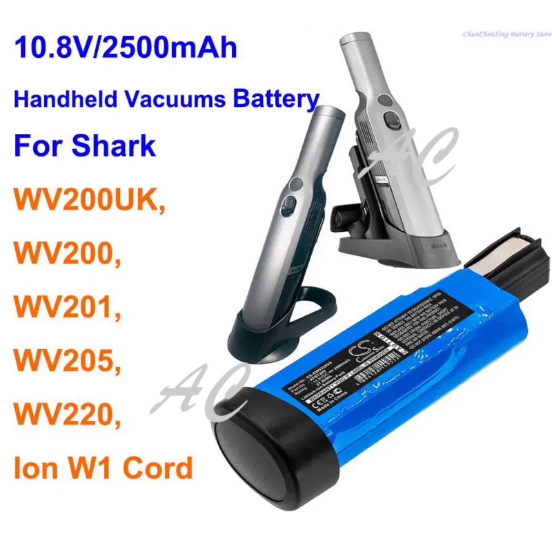 AC Cameron Sino 2500mAh Vacuum Cleaner Battery XFBT200,XFBT200EU for Shark Ion W1 Cord, WV200, WV200