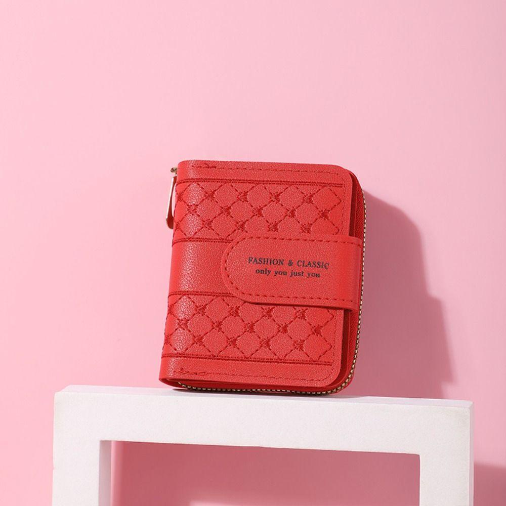 UUMIR กระเป๋าใส่บัตร, ซิปกระเป๋าใส่เหรียญหัวใจ, อเนกประสงค์ความจุขนาดใหญ่เย็บปักถักร้อยหนังหญิงกระเป๋าผู้หญิง - รูปที่ 2