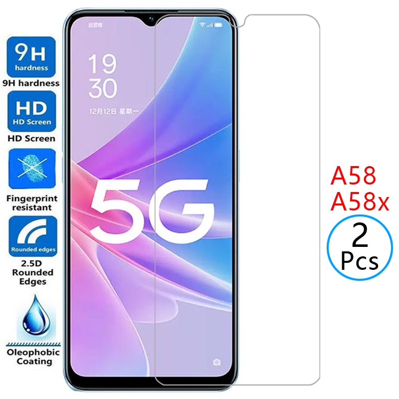 ฟิล์มกระจกนิรภัยกันรอยหน้าจอ สําหรับ oppo a58 x a58x oppoa58 oppoa58x a 58 58x 58a opp opo appo