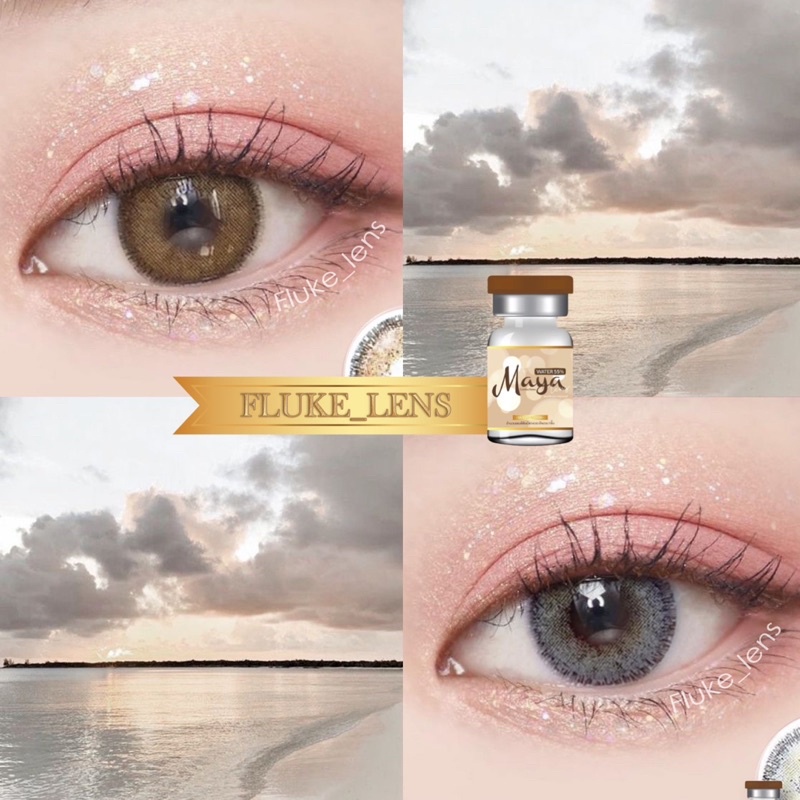 คอนแทคเลนส์ Mayalens วัสดุMPC 🤎 Badoo 🤎 ค่าอมน้ำ55% กรองแสง ของแท้จากเกาหลี 🇰🇷