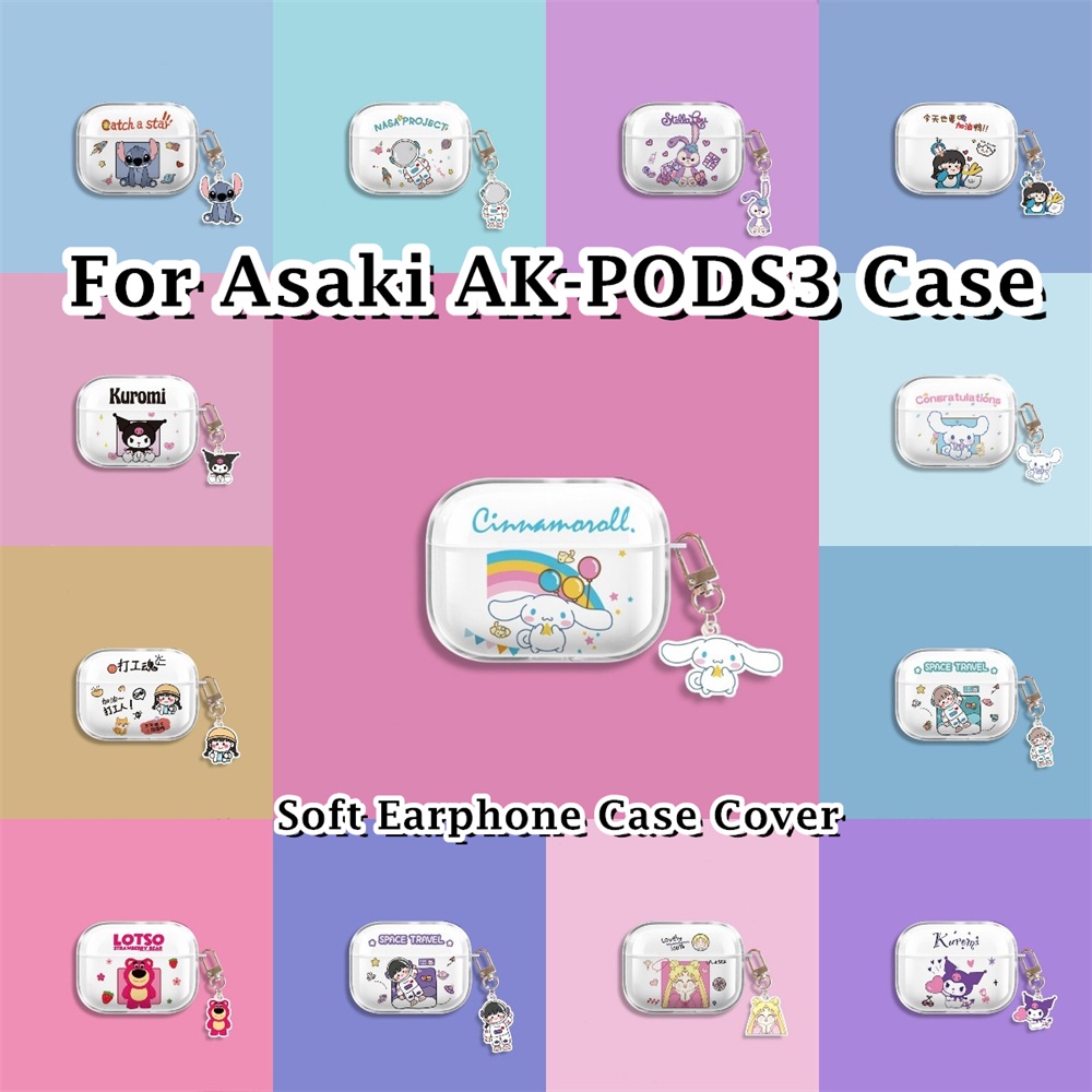 【imamura】เคสหูฟัง ซิลิโคนนิ่ม ลายการ์ตูน Asaki AK-PODS3 สไตล์ฤดูร้อน