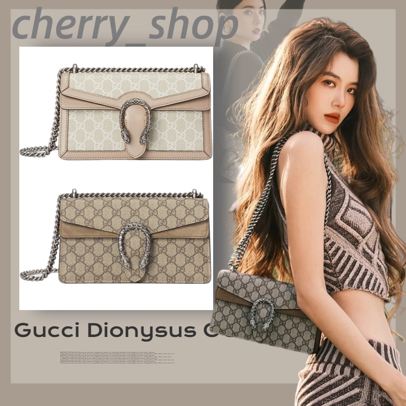 กุชชี่ Gucci Dionysus GG small shoulder bagกระเป๋าโซ่/กระเป๋าสะพาย 499623/ แบรนด์ใหม่และเป็นของแท้