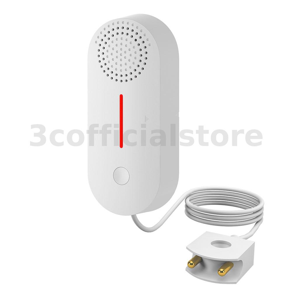 Tuya เครื่องตรวจจับระดับน้ําล้น WiFi เซนเซอร์ตรวจจับการรั่วไหลของน้ํา แบบเรียลไทม์ APP ตั้งเวลาได้ 100dB ระบบเตือนภัยเสียง สําหรับบ้าน