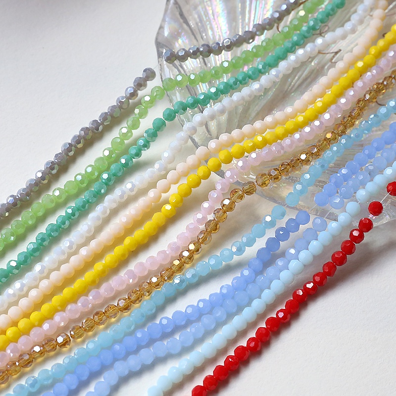 100pcs ลูกปัดคริสตัล หลากสี 4 มม. สําหรับทําเครื่องประดับ ต่างหู สร้อยข้อมือ สร้อยคอ diy ราคา ถูกที่สุด ดีลบีเคเค แกลเลอรีภาพที่ 3