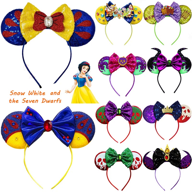 Disney ที่คาดผมคอสเพลย์เจ้าหญิงดิสนีย์ สโนว์ไวท์ เครื่องประดับผม สําหรับผู้หญิง