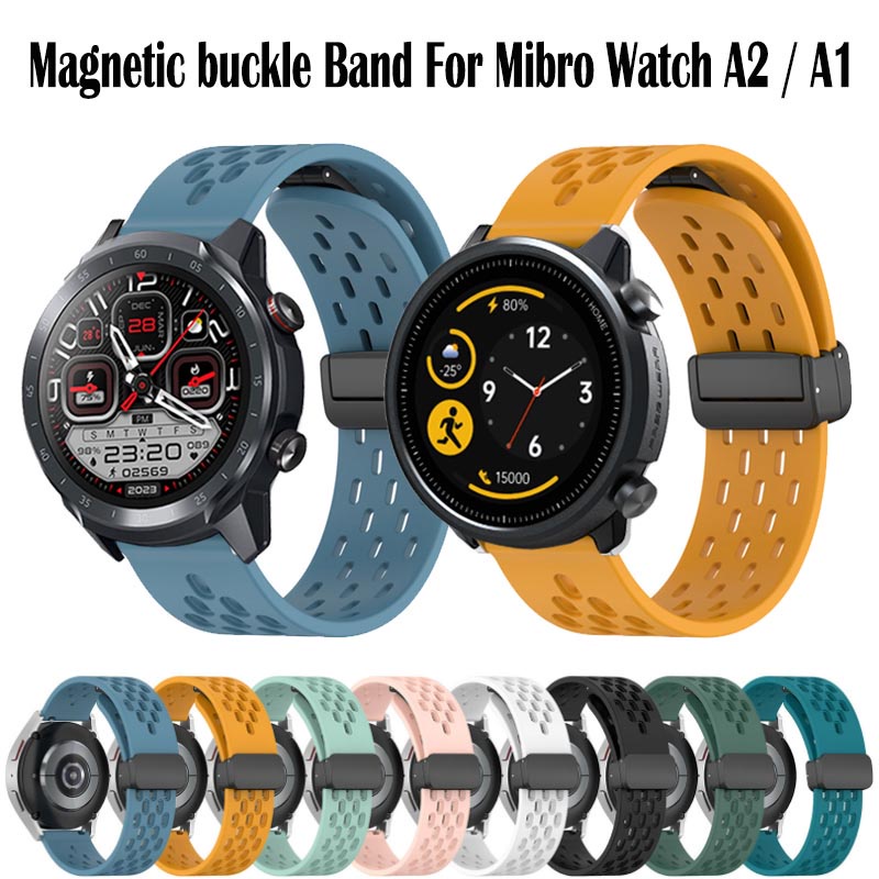 สายนาฬิกาข้อมือซิลิโคน แม่เหล็ก สําหรับ Xiaomi Mibro Watch A2 Smart Watch สําหรับ Mibro A1 Sport Watchbands