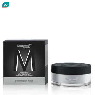 Dermaction Plus by Watsons เดอมาแอคชัน พลัส บาย วัตสัน เมนส์ เพอร์เฟค แป้งฝุ่นคุมมัน สีโปร่งแสง 14กรัม