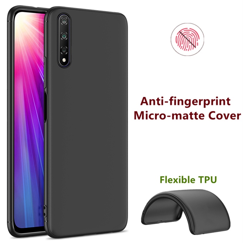 สําหรับ Huawei Y8P AQM-LX1 ยืดหยุ่น TPU Minimalism ซิลิโคน Fine Matte Finish เคลือบป้องกันลายนิ้วมือ