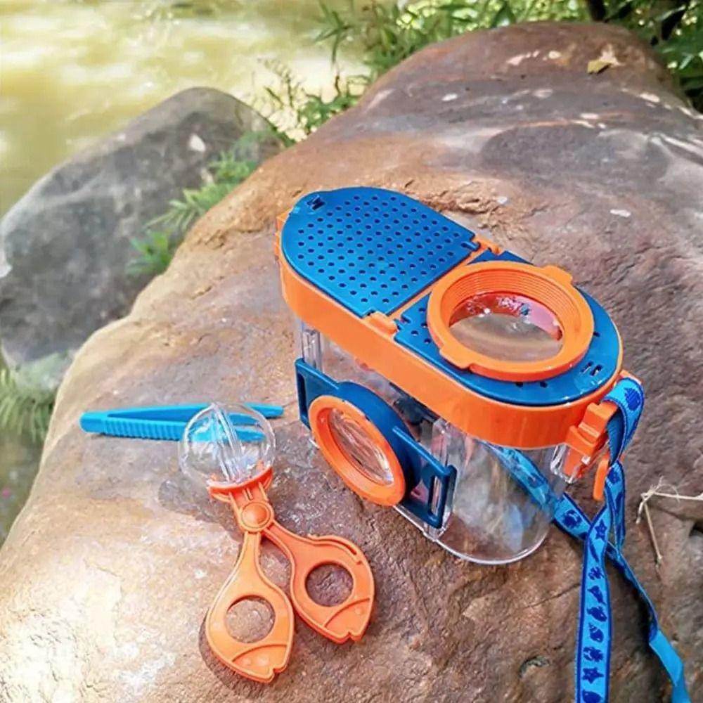 RIVERSTONE Bug Viewer, Magnifiable กล่องแมลงโปร่งใส, เด็กวิทยาศาสตร์ธรรมชาติสํารวจเครื่องมือพลาสติกแบบพกพาแมลง Catcher กรงกลางแจ้ง - รูปที่ 5