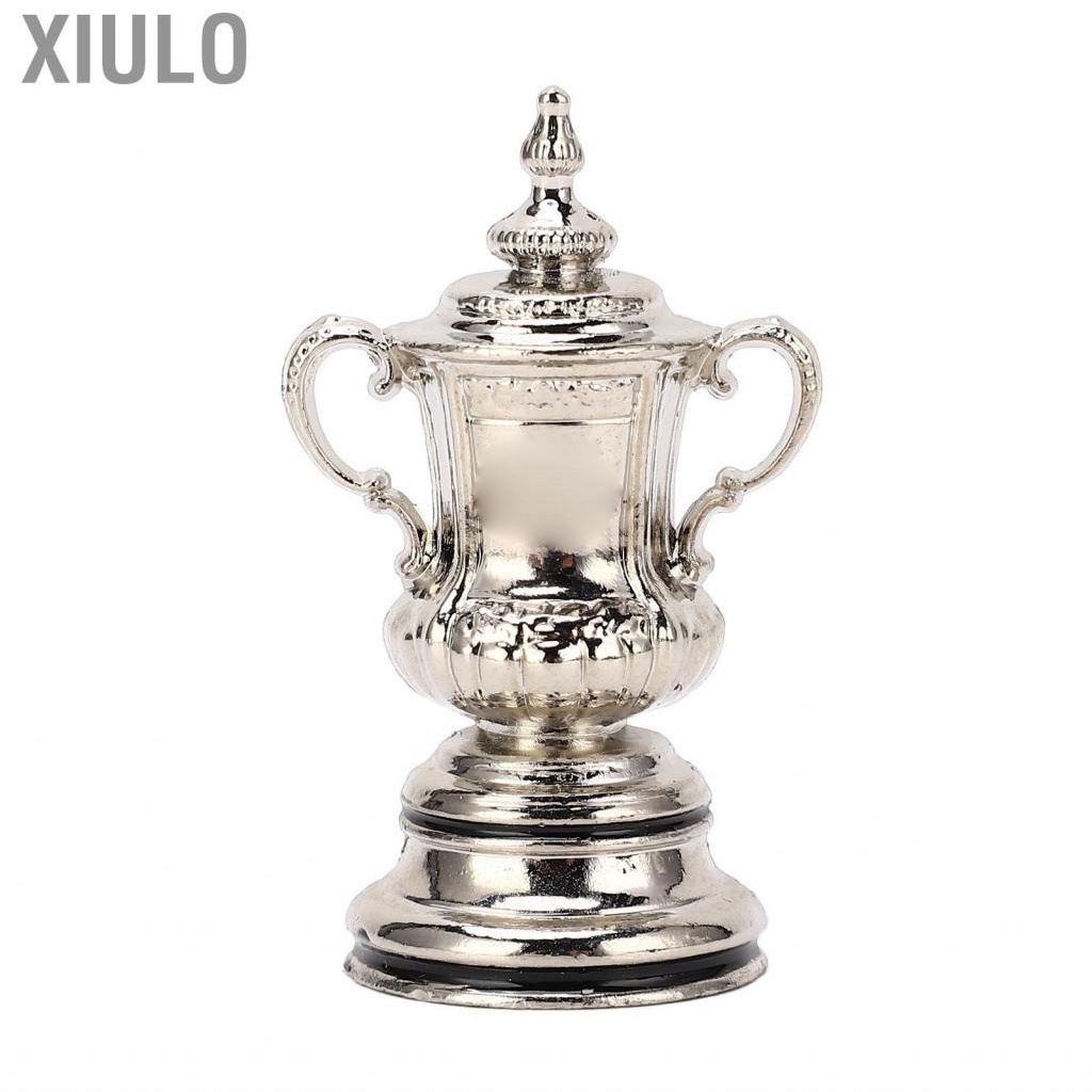 Xiulo Football Trophy Ornaments Cup Model Metal for Bookshelf