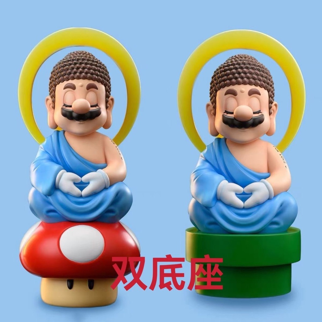 โมเดลฟิกเกอร์ Super Mario Mario GK Buddha ของเล่นสําหรับเด็ก