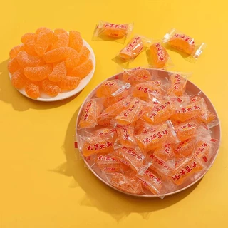 เยลลี่รูปกลีบส้ม รสส้มสดชื่น หอมกลิ่นส้ม Orange Jelly เจลลี่ผลไม้เกร็ดน้ำตาล หนึบหนับ ขนาด 200 กรัม