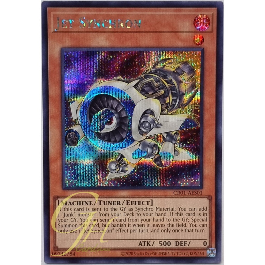 Yugioh [CR01-AES01] Jet Synchron (Secret Rare)
