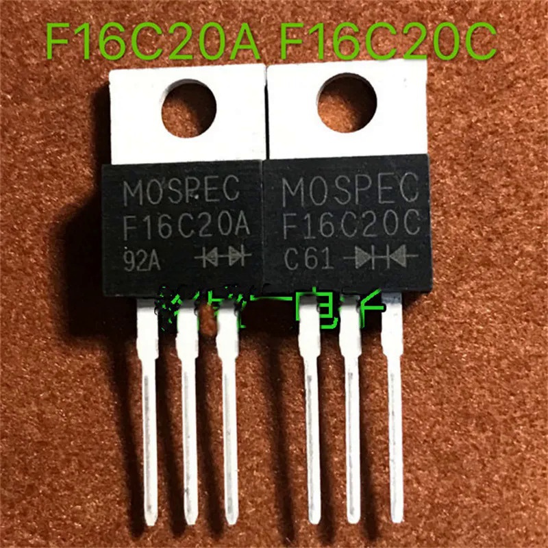 F16C20A F16C20C TO-220 Fast Recovery Diode ยี่ห้อใหม่ 6VHV นําเข้ารับประกันคุณภาพ