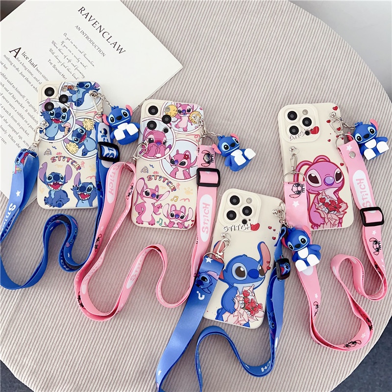 3D น่ารัก การ์ตูน เคส For OPPO Reno 5 5Pro 4 4Pro 3 3Pro เคสมือถือ F11 Pro F9 F7 A52 A92 A96 A76 A36 4G Phone Case 3D Pupil eye Cute Cartoon Carry a doll Stitch Soft TPU Protective Cover