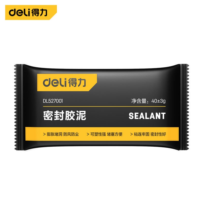 Deli ดินน้ำมันอุดรอยรั่ว 40G ซิลิโคนอุดรู โฟมอุดกำแพง ผนัง ปิดหลุมที่กำแพง ดินน้ำมันปิดรอยรั่ว