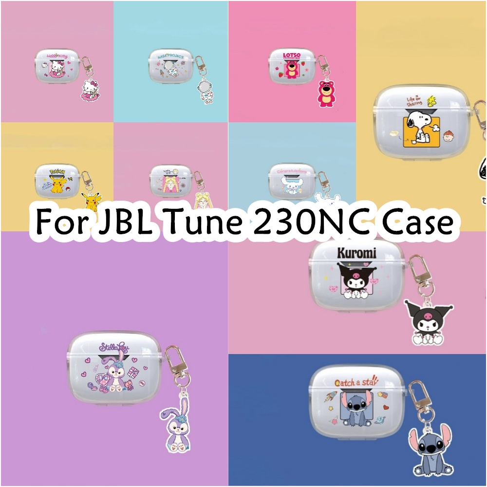 พร้อมส่ง! นําไปใช้กับ JBL Tune 230NC เคส Case รูปแบบการ์ตูนโปร่งใส ซิลิโคนนุ่ม เคส เคสหูฟัง