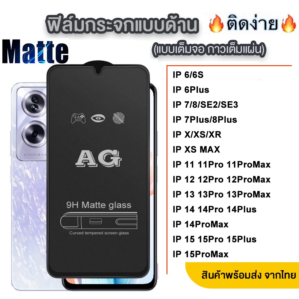 ถุกที่สุด ฟิล์ม สำหรับ iPhone 15 15Pro 15Plus 15Promax 14 13 12 11 Pro Promax Plus X Xr Xs Max 6 6S 7 8 Se 2,3 7Plus 018