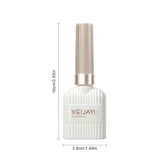 [ Xeijayi ] ยาทาเล็บเจล กลิตเตอร์ สีทอง 15 มล. เคลือบสะท้อนแสง ไม่เช็ด กึ่งถาวร Uv Led Varnish สินค้าทําเล็บ