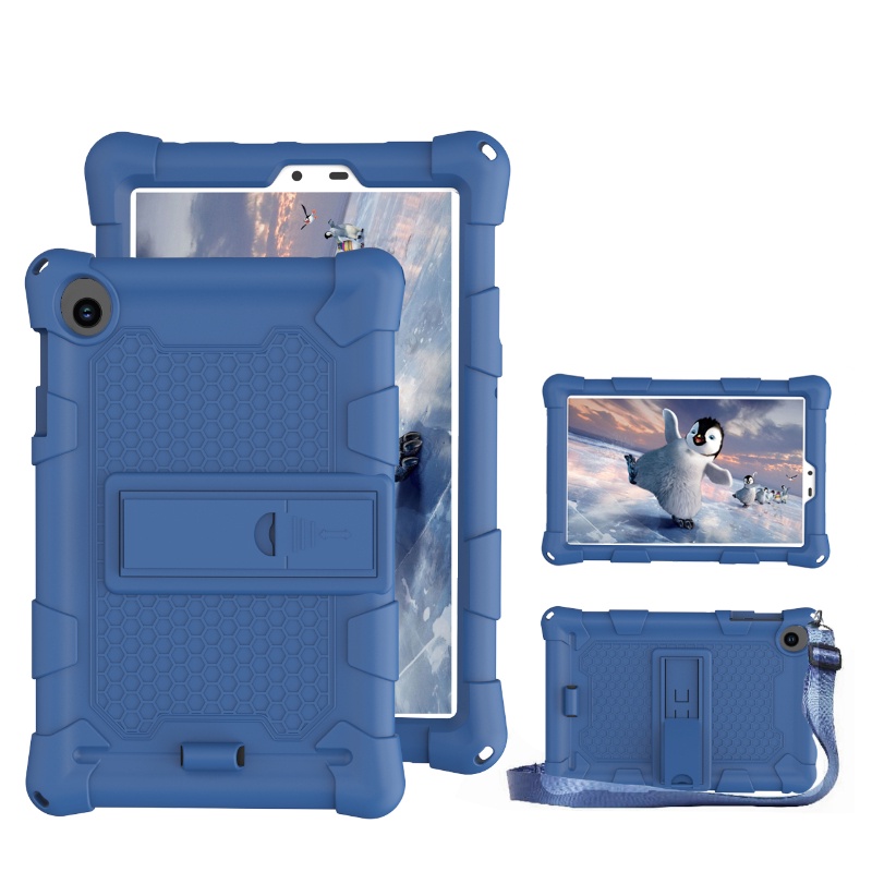 เคสแท็บเล็ต ซิลิโคนนิ่ม พร้อมขาตั้งด้านหลัง สําหรับ TCL Tab 8 LE TCL Tab 8Wifi 9137W 9132X