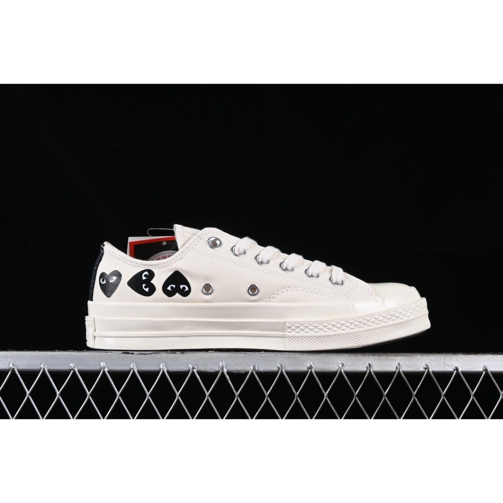 Original Converse Chuck Taylor All Star 70 Low Ox Comme Des Garcons CDG PLAY Multi-Heart A08150C แฟ