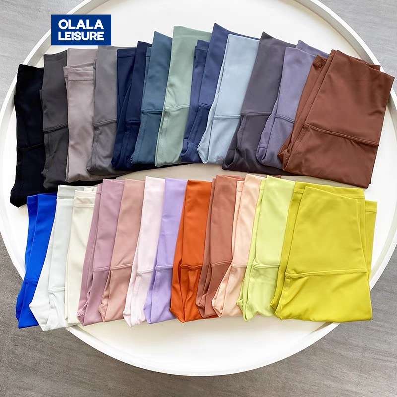 สไตล ์ ใหม ่ lulu ไม ่ มี T-Line สะโพกยกกางเกงโยคะเอวสูงยุโรปอเมริกันหน ้ าท ้ อง-แคบ Slimmer ดู