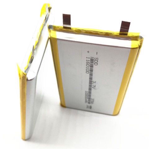 แบตเตอรี่ลิเธียม1160100ความจุขนาดใหญ่10000mAh แบตเตอรี่ทนต่ออุณหภูมิสูงผลิตภัณฑ์ใหม่ของพอลิเมอร์3.7V