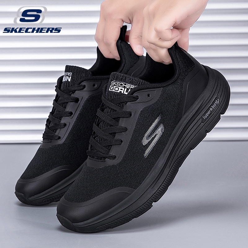 (พร้อมส่ง) Skechers_ GO RUN HYPER BURST ใหม่ รองเท้าลําลอง แบบผูกเชือก เบาพิเศษ ขนาดใหญ่ สําหรับผู้ชาย และผู้หญิง