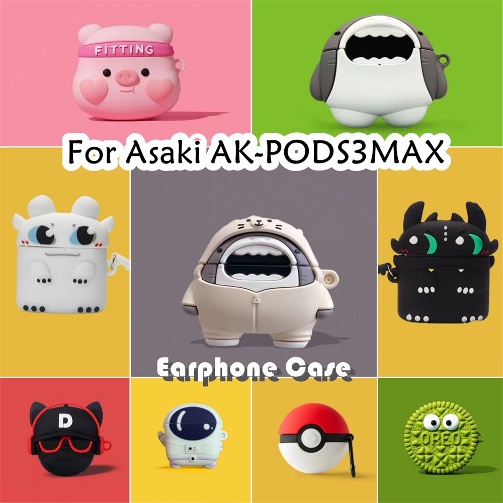 【imamura】เคสหูฟังซิลิโคนนิ่ม ลายการ์ตูนตลก สําหรับ Asaki AK-PODS3MAX