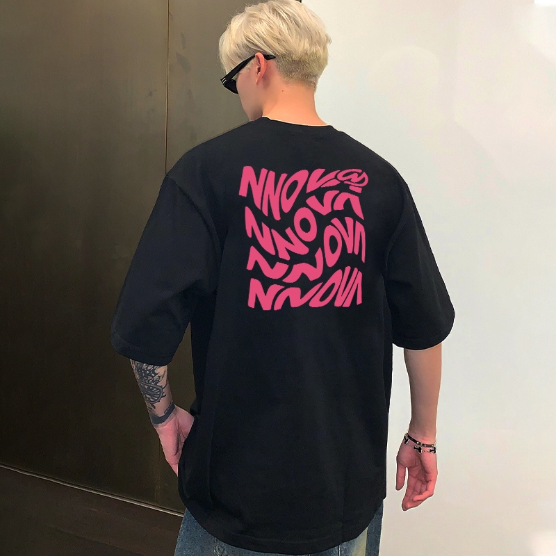 TT1เสื้อยืดผู้ชายผู้หญิง เสื้อยืดoversize ผ้าคอตตอน ลาย"NNOVA" เนื้อผ้าเกรดพรีเมียม ผ้าฝ้ายใส่สบาย