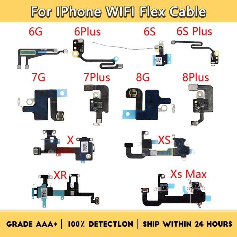ชุดสายแพเสาอากาศสัญญาณไวไฟ แบบเปลี่ยน สําหรับ iPhone 6G 6s 7 8 Plus X XS XR XS MAX